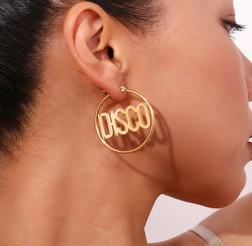 Disco Hoop Earrings